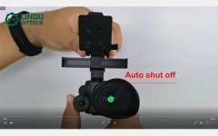 Lunettes de vision nocturne monoculaires Lindu LDNV002, génération 2 et 3, champ de vision de 40 degrés.