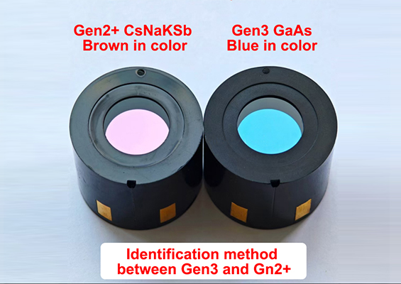Tube intensificateur d'image à phosphore blanc/vert MX10160 Gen3