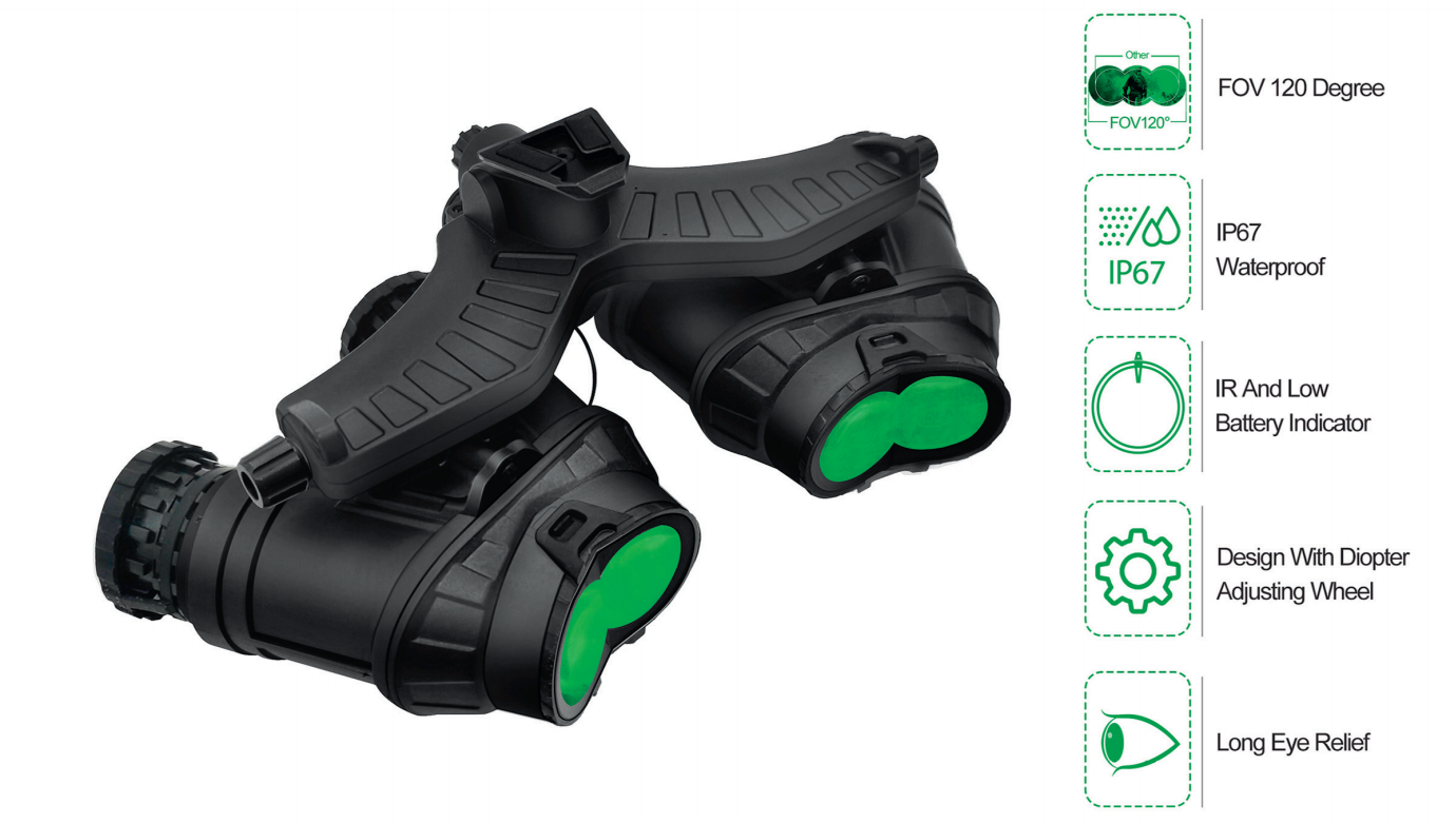 Lunettes de vision nocturne panoramiques au sol GPNVG-18